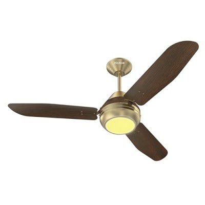 Polycab Superia SP01 1200mm, Built-in 6 Colour LED Light, Remote Control Ceiling Fan For Home | 2 years warranty?Antique Copper Rosewood?