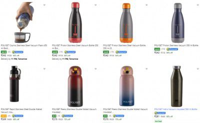 Polyset Water Bottles & Flasks Starts ₹242