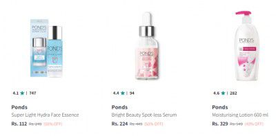 Upto 60% Off On Ponds Beauty Product