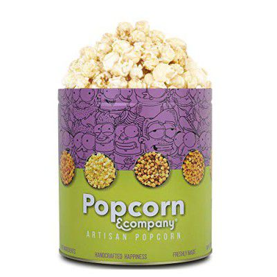 Popcorn & Company Butter Vanilla Popcorn,Vanilla Popcorn,Sweet Popcorn-600 g (Party Pack Tin )