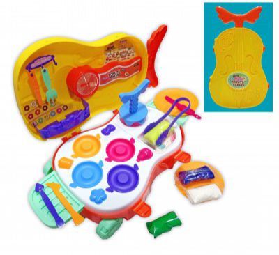 Popsugar Donuts Baking Play Set with Trolley, Accessories and Toys for Kids | Violin Shaped, Multicolour