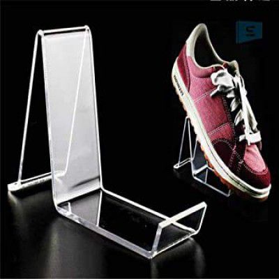 Porpoise Acrylic Shoe Stand/Mobile Clear Display Stand, 3MM Width (Pack of 6)