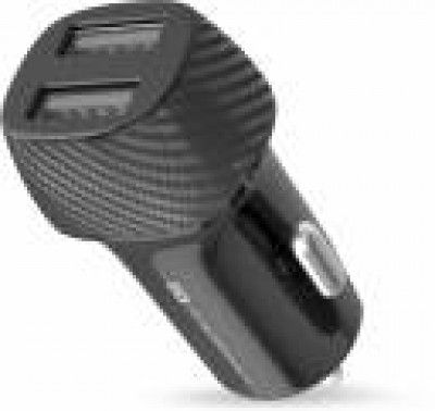 Portronics 12 W Turbo Car Charger  (Black, With USB Cable)