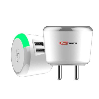 Portronics Adapto 469 POR-469, Wall Charger with Safe Time Control