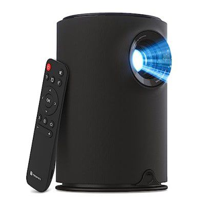 Portronics Beem 410 Smart LED Projector with Android 9.0, 3600 Lumens (250 ANSI), 1080p HD Resolution, 6W Speaker (Black)