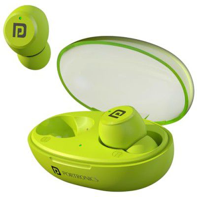 Portronics Harmonics Twins S13 in Ear True Wireless Earbuds (Green)