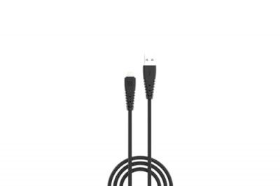 Portronics Konnect Core 8 PIN Cable Tangle-Free, 1 Meter Length(Black)