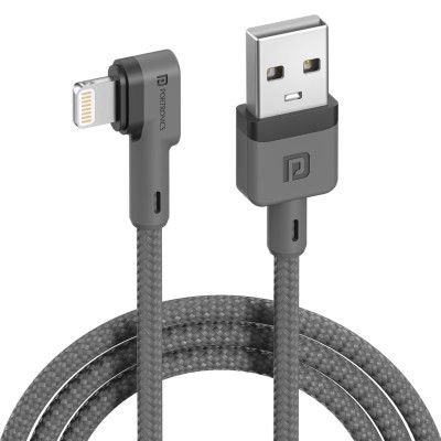 Portronics Konnect L 1.2M POR-1080 Fast Charging 3A 8 Pin USB Cable with Charge & Sync Function