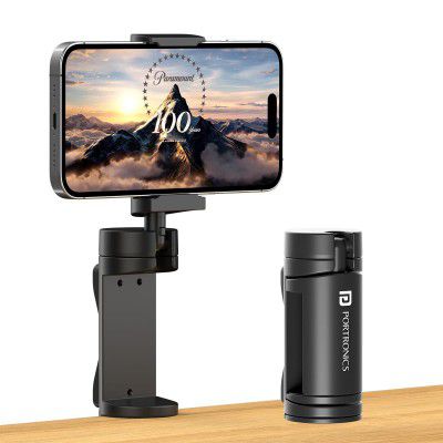 Portronics Mobot Clip 360° Deg Mobile Phone Holder Adjustable Viewing Angles, Pocket & Travel Friendly