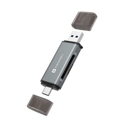 Portronics Mport 30 USB 3.0 & Type-C 2-in-1 SD Card Reader