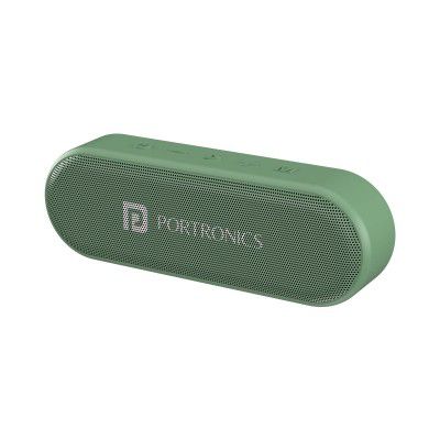 Portronics Phonic 15W Portable Wireless Bluetooth Speaker with TWS, Built-in Mic, Aux-in Slot, TF Card Slot, 7-8 Hrs Playtime(Green)