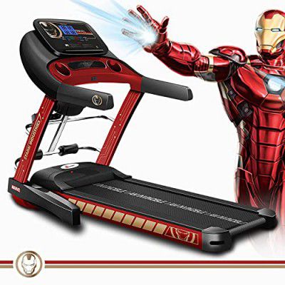 PowerMax Fitness Marvel MT-1M Iron Man Edition 4HP Peak Smart Folding Electric Treadmill