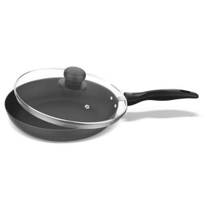 Preethi Daily Collection Non Stick Fry Pan 24 cm, 5 Star Non Stick Effect, Grey