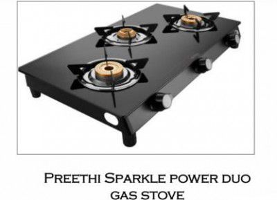 Preethi Glass Manual Gas Stove 