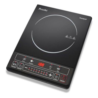 Preethi Ceramic Glass Trendy Plus 116 1600-Watt Induction Cooktop (Black)