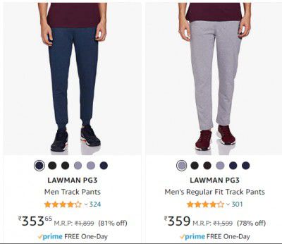 Premium Brands Mens Track Pants Minimum 80% Off