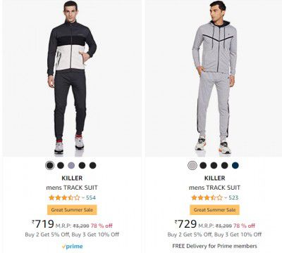 Premium Brands Mens Track Suit Minimum 70% Off