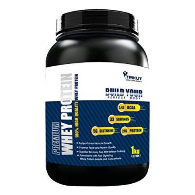 Premium Whey Protein | 2.2lbs/1kg (Rich Chocolate) - 33 Serving - Zero Fats & Sugar