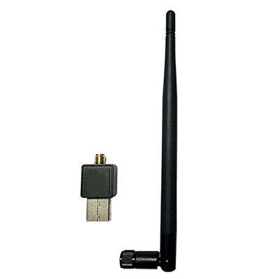 PremiumAV USB 600Mbps Wi-Fi Dongle/Adapter with Antenna (Black) (TB-MS-0136)