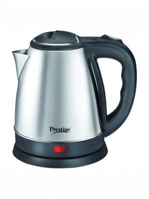 Prestige Black & Silver PKOSS Stainless Steel Electric Kettle-1.5l