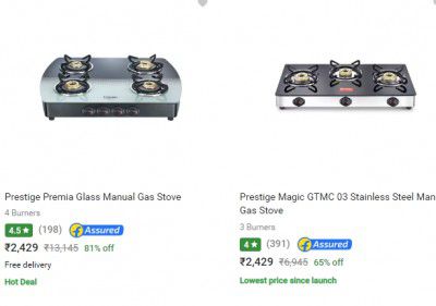 Prestige Gas Stoves Up to 81% off