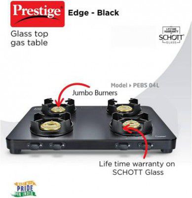 Prestige Glass Manual Gas Stove 