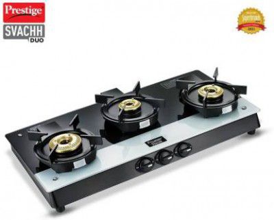 Prestige GTSD 03 Glass Manual Gas Stove  