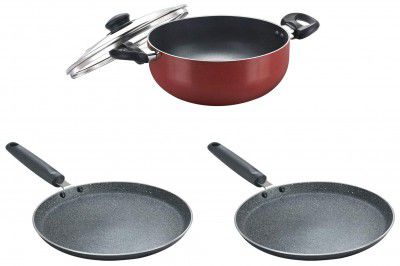 Prestige OMG DLX Induction Base Aluminium Deep Kadhai 24cm 