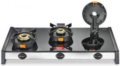 Prestige Svachh gas stove GTSV 03 Glass Manual Gas Stove 