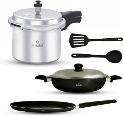 Prestlee 3 Ltr Pressure Cooker Non-Stick Coated Cookware Set (Aluminium, 1 - Piece)