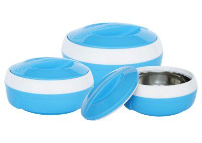 PRINCEWARE Solar Plastic Casserole Set (Blue) -3 Pieces