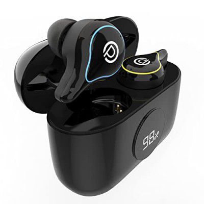 Probus Audio SE16s TWS True Wireless Earbuds Environment Noise Cancellation with Mic|20 Hours Playtime Smart Touch|Lightweight|Sweatproof-Black