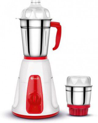 PROLIFE Jazz Pro Premium 500 W Mixer Grinder (2 Jars, White & Cherry)