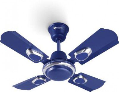 PROLIFE Optima Deco 600 mm 4 Blade Ceiling Fan  (Anti Dust | Metallic Blue)