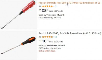 Proskit Electrical Power & Hand Tools upto 81% Off