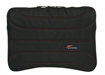 Protecta Memento Laptop Sleeve for Laptops with Screen Size Up to 13.3 Inches (Black & Red)