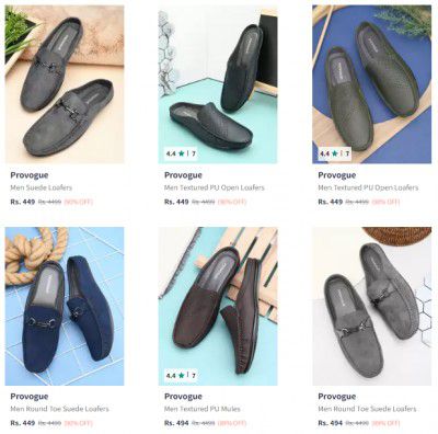 Provogue Footwear Upto 87% Off | Starts @₹773