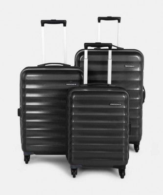 PROVOGUE Hard Body Set of 3 Luggage - Verge (30 Inch+ 26 Inch+ 22 Inch) - Black