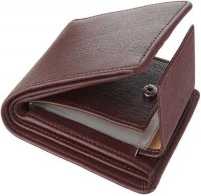 PROVOGUE  Men Formal Brown Artificial Leather Wallet  (8 Card Slots)