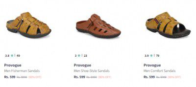 Provogue Shoe-Style Sandals Upto 90% Off