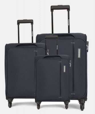 PROVOGUE Soft Body Set of 3 Luggage - Edge Combo Set (30inch+ 26inch+22inch) - Grey