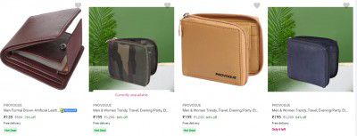 Provogue Wallets Upto 87% Off