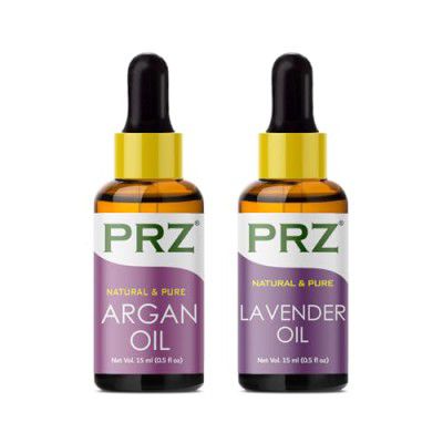 PRZ Combo of Cold Pressed Moroccan Argan Oil Skin Care & Hair Growth (15ML Each)