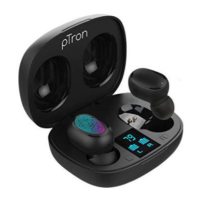 PTron Bassbuds Bluetooth Truly Wireless in Ear Earbuds with Mic