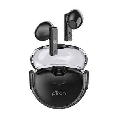 pTron Bassbuds Fute 5.1 Bluetooth Truly Wireless Earbuds (Black)