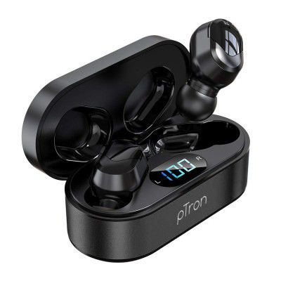 PTron Bassbuds Plus in Ear True Wireless Stereo Earbuds with Mic