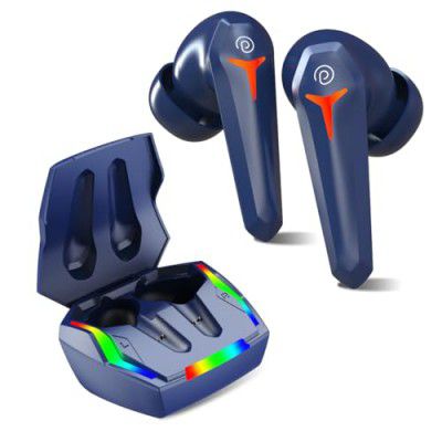 pTron Bassbuds Turbo TWS Earbuds with 40ms Hyper Gaming Low Latency (Bold Blue)