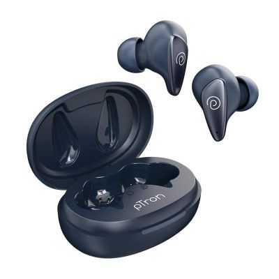 pTron Bassbuds Wave ENC Bluetooth 5.3 Wireless Headphones 40Hrs