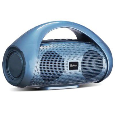 pTron Fusion Go 10W Portable Bluetooth Speaker with 6Hrs Playtime, Immersive Sound, Auto-TWS Function, Supports BT/USB/SD Card/AUX Playback & Lightweight (Blue)