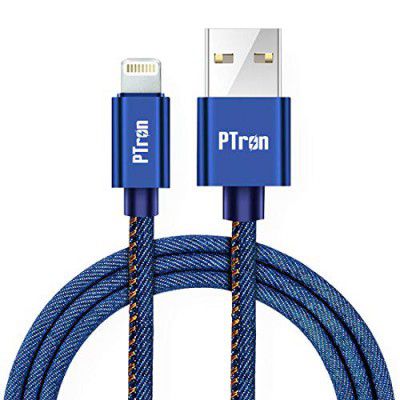 PTron Indigo USB 2.1A Data Cable - 3.2 Feet (1 Meter) - (Blue)